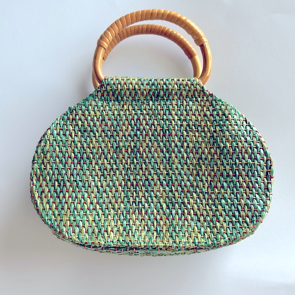 Fossil Woven Rattan Purse